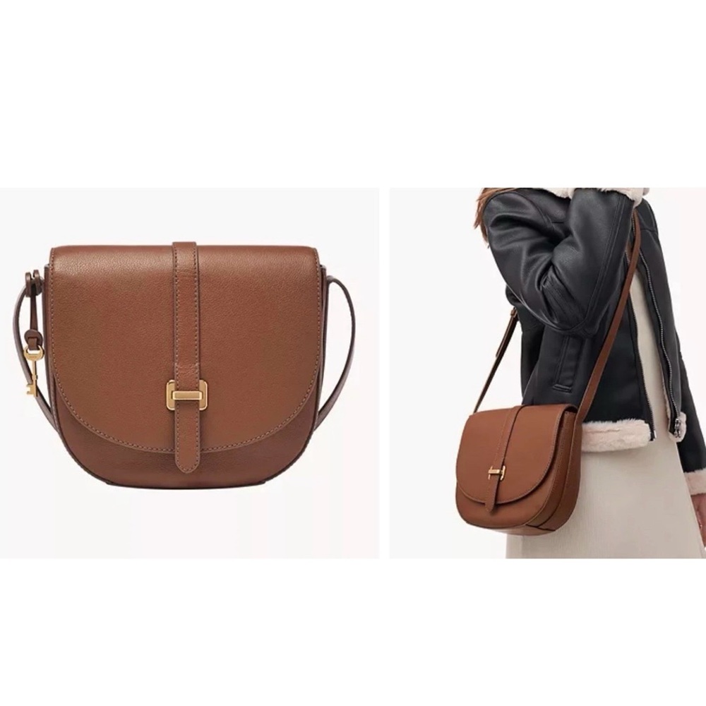 Fossil Emery brown crossbody bag